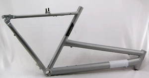 28 Zoll Damen Trapez Fahrradrahmen RH 50 cm Trekkingrad silber Alu Trapezrahmen