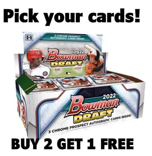 2022 Bowman DRAFT BOWMAN Paper - PICK YOUR CARDS! Baseball Buy More & Save!! - Image 1 of 1