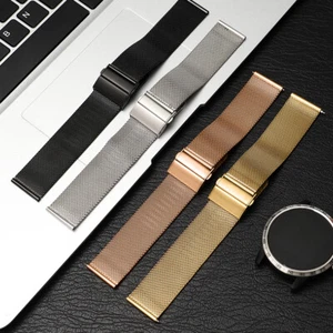 Hochwertiges Milanaise Edelstahl Uhrenarmband 20 22 mm Universal Schnellverschluss - Bild 1 von 18