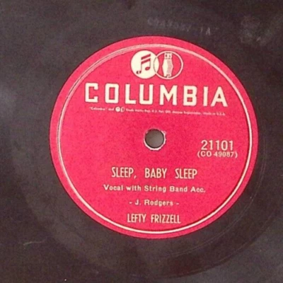 LEFTY FRIZZELL NEVER NO MO' BLUES/SLEEP, BABY SLEEP COLUMBIA 78 RPM 174-63 - Image 1 of 3