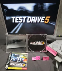 Test Drive 5 PS1 black label case COMPLETE PlayStation 1 TestDrive cib - Picture 1 of 8