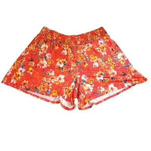 Torrid superweiche Shorts zum Überziehen Blumenmuster Resortkleidung koralle Damen Plus 2X 18/20 - Bild 1 von 8