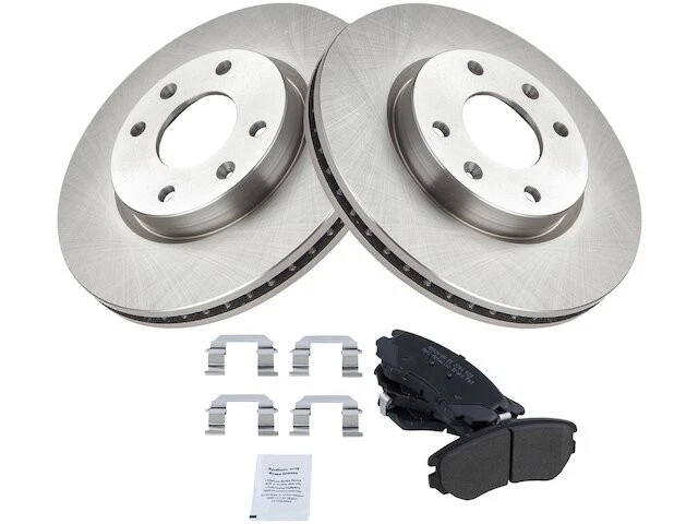Kit de pastillas de freno delanteras y rotor TRQ 23QS75M para Hyundai Sonata 2004-2005 Foto 1 de 1