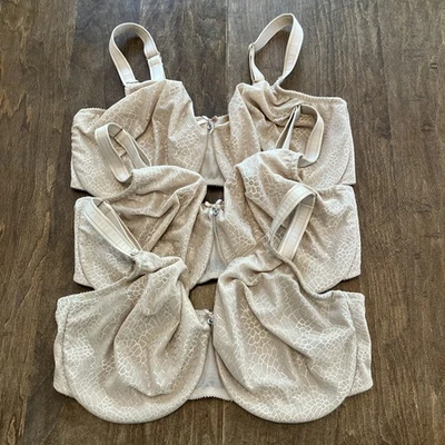 CHANTELLE~ 40 DDDD ~ C Magnifique~ Soft Cup Minimizer Full Coverage~ Beige Set 3 - Image 1 of 4