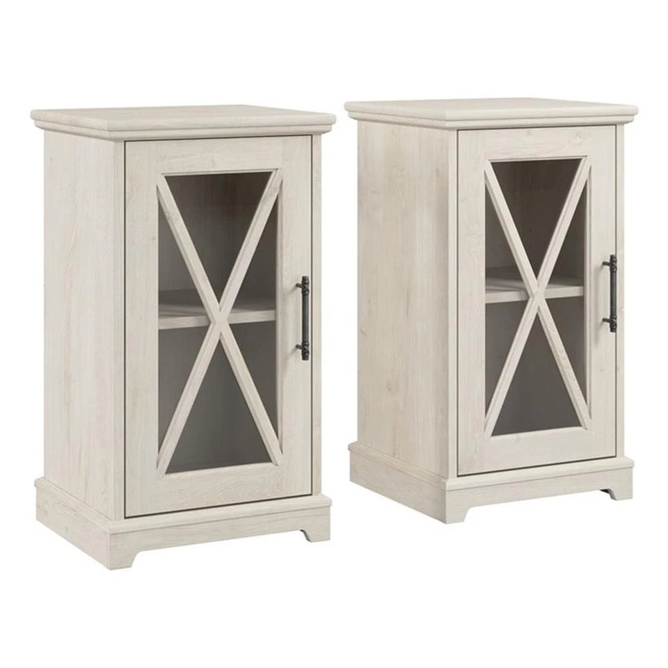 Bush Lennox Engineered Wood End Table in Linen White Oak (Set of 2) - Image 1 of 4