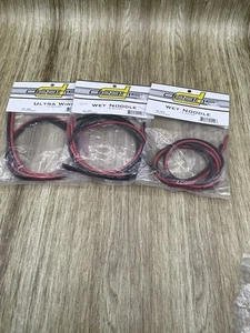 3 Deans Nassnudeln 12 Stärke je 2 Fuß rot/schwarz Neu in Verpackung - Bild 1 von 1