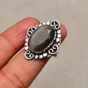 Monalisa Gemstone 925 Sterling Silver Jewelry Ring Size 6.5 - Picture 1 of 8