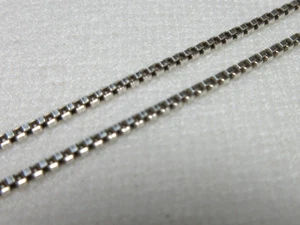 COLLANA CATENA SCATOLA ARGENTO STERLING VINTAGE 18 POLLICI 925 ARTICOLO ITALIA #13 - Foto 1 di 7