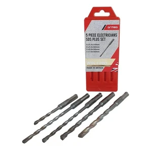 5 PIECE ELECTRICIANS SDS PLUS SET ARMEG - SDS5PCSET1 - Picture 1 of 3