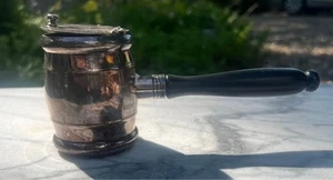 Calentador de mantequilla o salsa vintage F B Rogers con tapa y mango estilo mazo utensilios de cocina - Imagen 1 de 7