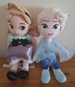Disney Official Frozen 2 Soft Plush Toy Elsa & Disney Store Anna - Picture 1 of 4