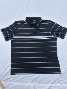 Men’s Chaps Golf Striped Polo Sz Large Good Condition Stay Dry - Picture 1 of 5