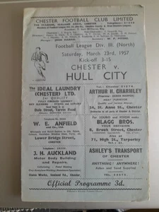 Chester v Hull City Div.3 North 1956-57 - Picture 1 of 1