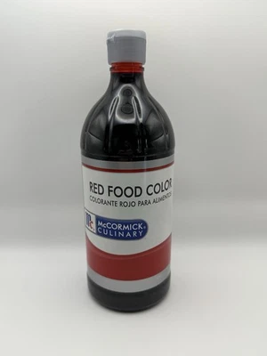 MCCORMICK CULINARY McCormick Red Food Dye 32 oz Quart Bottle – Culinary Grade for Baking & Cooking