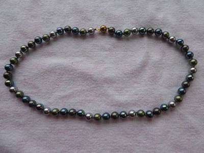 Rita Pfeffinger Südsee Muschelkern Perlenkette - Bild 1 von 2