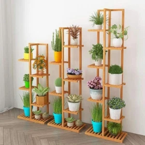 Bamboo Plant Pot Stand for Indoor and Outdoor SKU 35001 - Picture 1 of 12