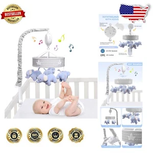 Musical Elephant Parade Baby Mobile with Volume Control for Crib & Bassinet - Picture 1 of 9