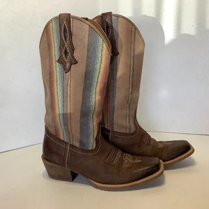 Women's Justin Siesta Moka L2965 Western Square Toe Boots Size 8.5B Mulitcolor - Picture 1 of 14