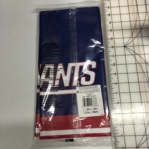 Cubierta de mesa de plástico New York Giants 54" x 102" con licencia oficial NFL, nueva - Imagen 1 de 4