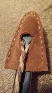 Handgefertigter traditioneller Recurvebogen (1,25") Spitzenschutz Leder (nur einer) - Bild 1 von 4