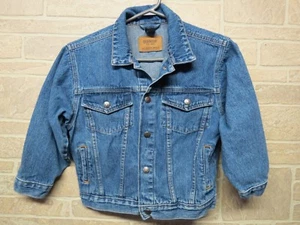 Oshkosh Jean Jacket Denim Kids Youth Size 7 Blue Trucker Style - Picture 1 of 4
