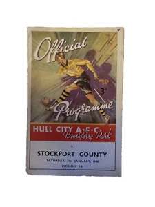 1947/48 Hull City v Stockport County - 31st January 1948 - Picture 1 of 7