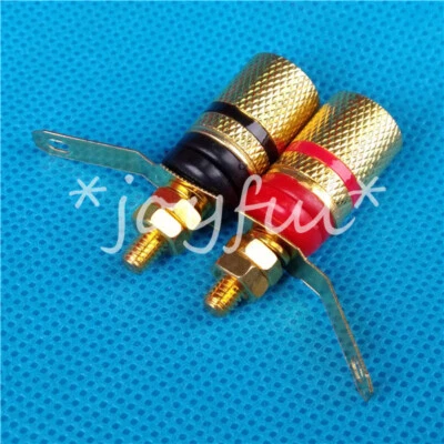 2PC Speaker Cable Banana Connector Amplifier Terminal Binding Posts - Image 1 of 4