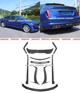 Real Carbon Fiber BodyKit Front Lip Rear Bumper Spoiler For Cadillac CT5 CT5-V - Picture 1 of 43