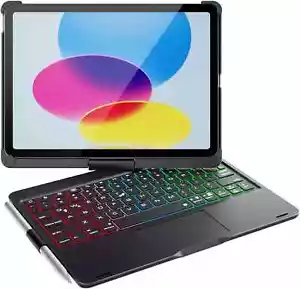 Backlit Touchpad Keyboard Case With Rotate For iPad 10th 11th Gen A16 11 inches - Picture 1 of 33