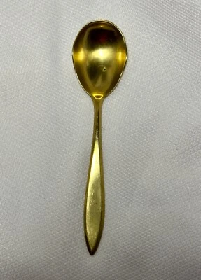 Cubiertos de colección Dirilyte Dirigold Goldware Regal (con trébol) Bon Bon Spoon Foto 1 de 2