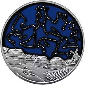 Lo Zodiaco NUOVA moneta Ucraina 10 Griven 1 oz, argento 2025 - Foto 1 di 7