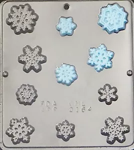 Snowflake Pieces FROZEN Movie Party Chocolate Candy Mold Christmas 2164 NEW - Picture 1 of 2