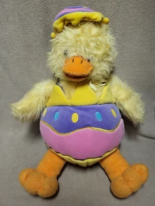 Build A Bear Plush Yellow Duck In Easter Egg Outfit Easter Stuffed Animal - Picture 1 of 8