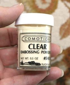 COMOTION KLAR EMBOSSINGPULVER 0,5 OZ. #5403 STANZEN BASTELN - Bild 1 von 3