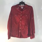 Converse One Star Red Button-Up Knit Side Panels Mens Size XL