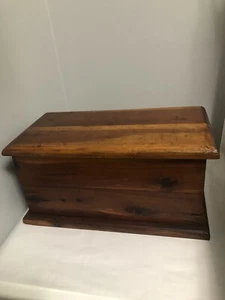Antigua Miniatura Manta Cedro Pecho Caja Viaje Joyero 16 x 8 x 8 - Imagen 1 de 6
