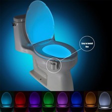 Toilet Seat Night Light 8 Colors Waterproof Backlight For Toilet WC