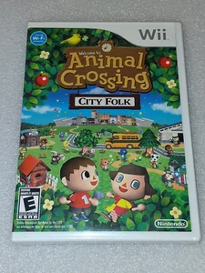 NINTEENDO Wii GAME, WELCOME TO ANIMAL CROSSING CITY FOLK, NEW / SEALED! - Picture 1 of 2