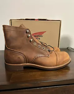 Red Wing 8085 Iron Ranger 11 Copper Rough & Tough Heritage Boots Vibram Sole NIB - Picture 1 of 10