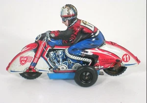 Moto Huki, lamiera, anni 50, motore a frizione, ottima! - Foto 1 di 1