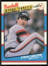 1987 Fleer Exciting Stars #8 Steve Carlton