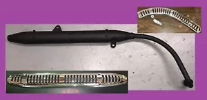 CT90 MUFFLER w/2 LARGER SHIELDS 18300-102-010 183A0-102-650 (AFT102/S1234/S1032) - Picture 1 of 10
