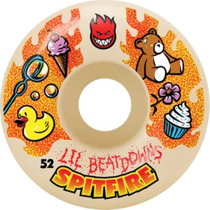 Spitfire Lil Beatdowns Formula Four 52mm 99a White Classic Skateboard Wheels - Picture 1 of 1