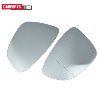 Pair Left Right Rearview Mirror Glass Heated for 2009 2010-2017 VW CC Eos Passat — 第 1/4 张图片