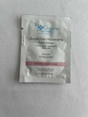 Crema facial rejuvenecedora Double Rose The Organic Pharmacy ¡Muestra normal de piel seca! Foto 1 de 2