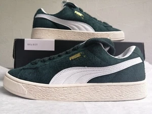 EU 42.5 - Puma Suede XL Hairy Haare Weiß Grün Herren Sneaker Schuhe Special NEU - Bild 1 von 11