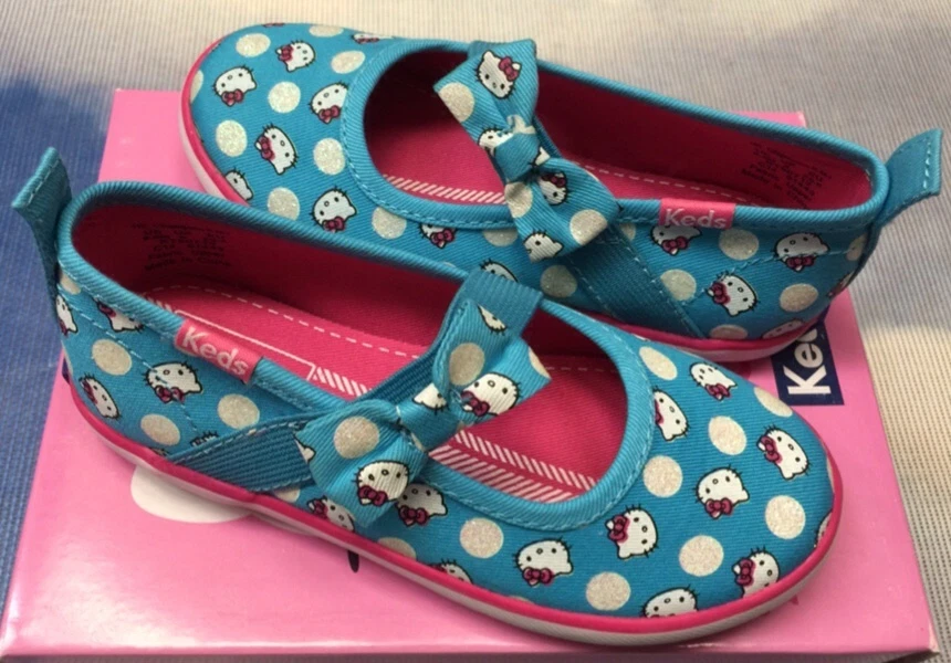 Keds Hello Kitty Champion K Slip-On Mary Janes Sneaker Toddler Size 5.5 to 8.5 - Image 1 of 1