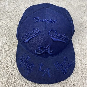 Sports Cities States Hat Blue Fitted XL Atlanta Tampa NC SC LA NY Orlando Cap - Picture 1 of 12