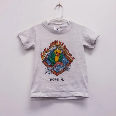 Camiseta Delta Juvenil Gráfica Talla XS 2-4 Gris Boys Hope New Jersey Land Believe Foto 1 de 4