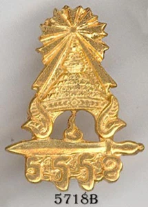 5718B - ETATS ASSOCIES - INSIGNE COL UNIFORME - Picture 1 of 1
